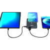 PORT CONNECT | USB-C ārējā akumulatora PD, Bezvadu Qi2 | 10000 mAh | Zils