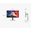 Samsung LS27HG800SUXEN | 27 " | QD-OLED | 16:9 | 240 Hz | 0.03 ms | 3840 x 2160 pixels | 250 cd/m² | HDMI ports quantity 2 | Silver