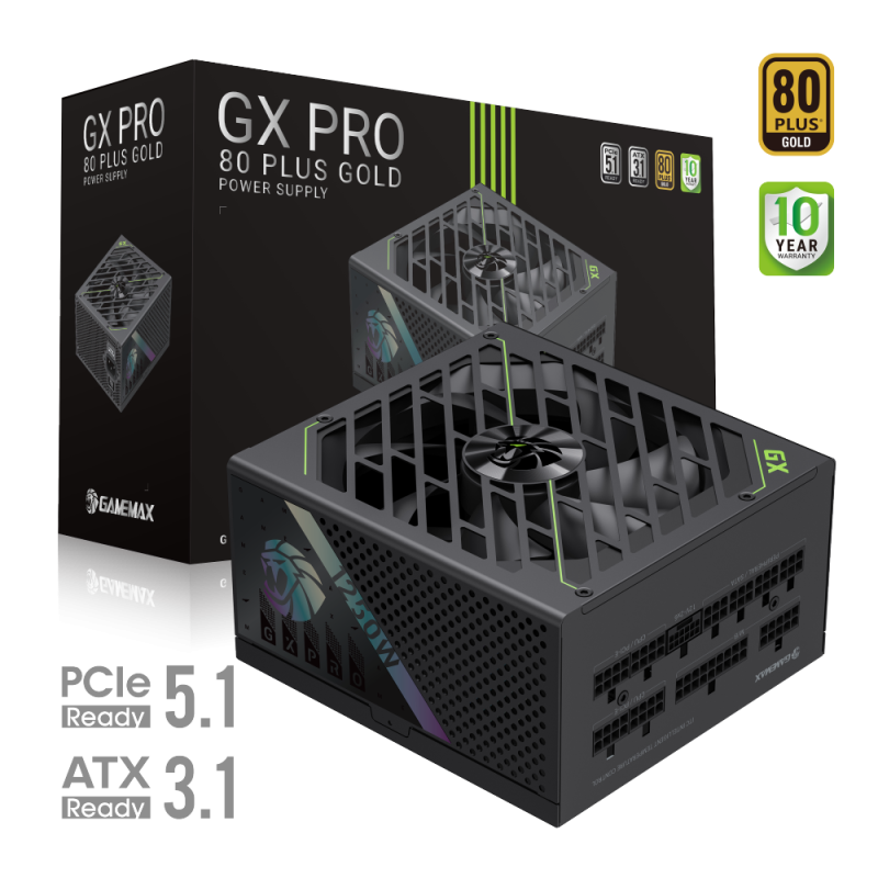 Gamemax PSU | GX PRO 1250G | 1250 W | Zelta | Pilnībā modulārs
