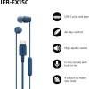 Sony Earbuds | IER‑EX15C | Wired | In-ear | Microphone | Blue