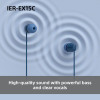 Sony Earbuds | IER‑EX15C | Wired | In-ear | Microphone | Blue