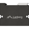 Lanberg Switch PoE Extender 1xIn 3xOut Fast Ethernet Din Rail at 30W metal clips | DIN-FE4-AT-30W
