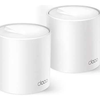 TP-LINK | AX1500 Whole Home Mesh Wi-Fi 6 sistēma | Deco X10 (2‑gab.) | 802.11ax | 10/100/1000 Mbit/s | Ethernet LAN (RJ-45) porti 1 | Mesh atbalsts Jā | MU-MIMO Jā | Nav mobila platjosla | Antenas tips Iebūvētas