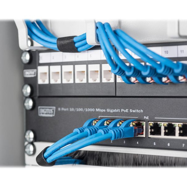 Digitus | 8 portu Gigabit Ethernet PoE pārslēdzējs | DN-95317 | Nevadāms | 19