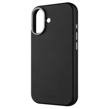 Fixed MagLeather | Aizmugures vāks | Apple | iPhone 17 | Āda | Melns