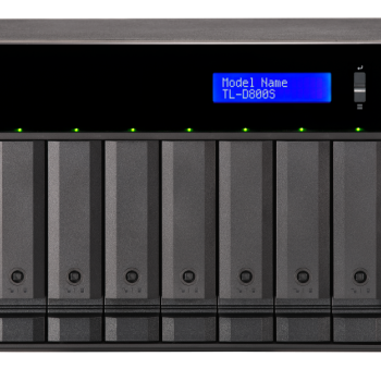 QNAP Augstas veiktspējas darbvirsmas SATA 6Gbps JBOD datu glabāšanas korpuss | TL-D800S
