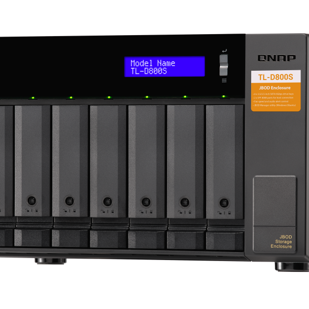 QNAP High-performance desktop SATA 6Gbps JBOD storage enclosure | TL-D800S