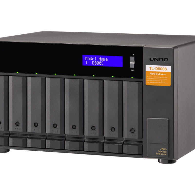 QNAP High-performance desktop SATA 6Gbps JBOD storage enclosure | TL-D800S