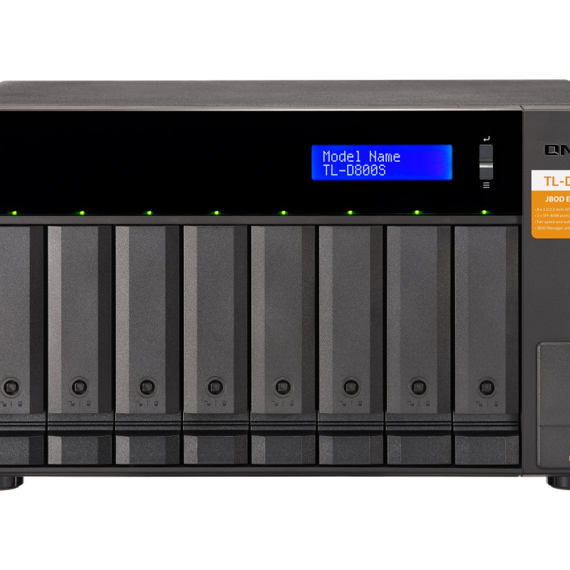 QNAP High-performance desktop SATA 6Gbps JBOD storage enclosure | TL-D800S
