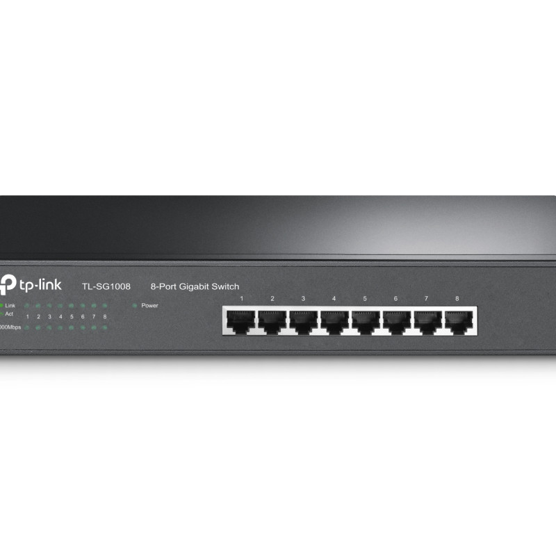 TP-LINK | 8 portu gigabitu komutators | TL-SG1008 | Nevadāms | Galda/stiprināms 19