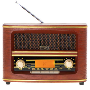 Adler | Retro radio | AD 1187 | Modinātāja funkcija | AUX in | Koka