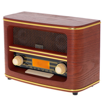 Adler | Retro radio | AD 1187 | Modinātāja funkcija | AUX in | Koka