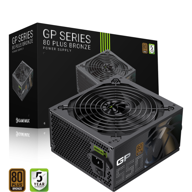 Gamemax PSU | GP 550B | 550 W | Bronze | Ne-modulārs