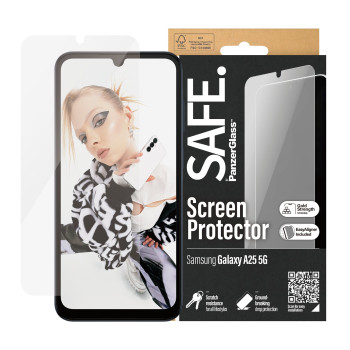 SAFE by PanzerGlass ekrāna aizsargplēve Samsung Galaxy A25 5G | Ultra-Wide Fit ar EasyAligner | PanzerGlass