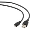 Cablexpert | USB 2.0 | Melns | Vīrietis A spraudnis uz vīrietis Micro-B spraudni USB 2.0 kabelis* Zelta pārklājuma kontakti uzticamai augstas ātruma datu pārraidei* Veidoti savienotāji | USB-A uz micro-USB