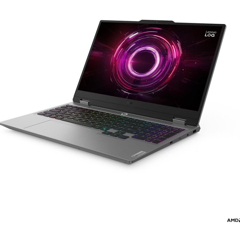 Lenovo LOQ 15AHP10 15.6 FHD AMD R7 250/16GB/512GB/NVIDIA GF RTX 5060 8GB/WIN11 Home/Nordic apgaismota klaviatūra/Luna Grey | Lenovo LOQ 15AHP10 | Luna Grey | 15.6