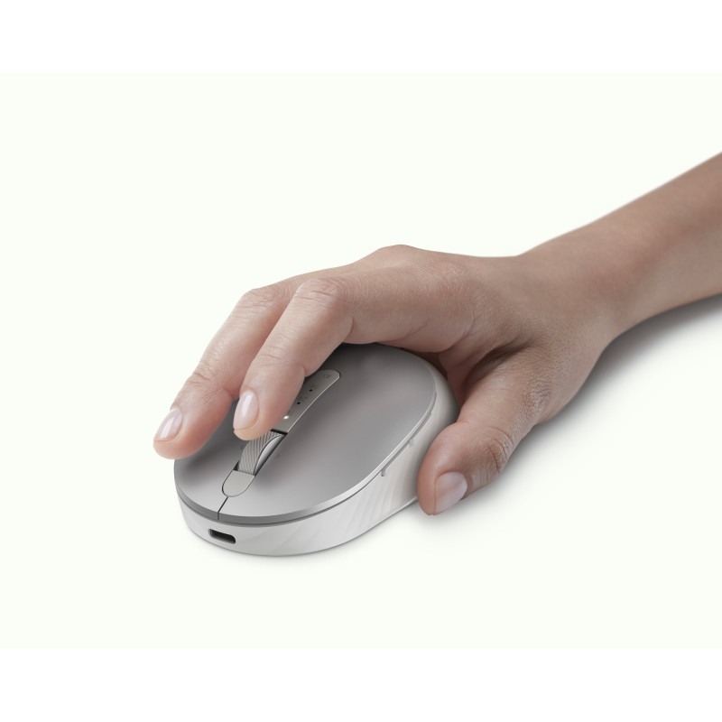 Dell | Premier uzlādējama bezvadu pele | MS7421W | Bezvadu optiskā | 2.4GHz bezvadu optiskā pele | Bezvadu - 2.4 GHz, Bluetooth 5.0 | Platinum silver