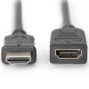 Digitus | HDMI High Speed pagarināšanas kabelis | AK-330201-050-S | Type A M/F HDMI ligzda (tipa A) | HDMI spraudnis (tipa A)