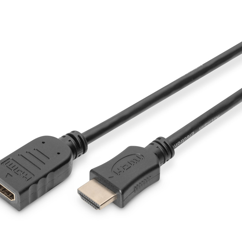 Digitus | HDMI High Speed pagarināšanas kabelis | AK-330201-050-S | Type A M/F HDMI ligzda (tipa A) | HDMI spraudnis (tipa A)