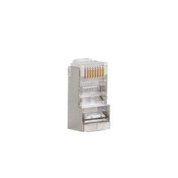 Lanberg | RJ45 CAT.6 FTP spraudnis 8P8C caurlaides tips, 100 gab. | PLS-6000EZ | Caurspīdīgs
