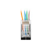 Lanberg | RJ45 CAT.6 FTP spraudnis 8P8C caurlaides tips, 100 gab. | PLS-6000EZ | Caurspīdīgs