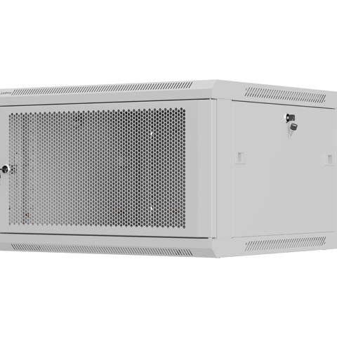 Lanberg Wall mounted installation cabinet 19" 9U 600X600 | WF01-6606-23S | Grey