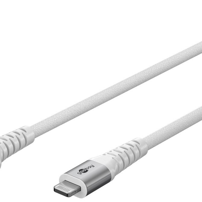 Goobay | Lightning USB-A supersoft tekstila kabelis ar metāla spraudņiem | 74512