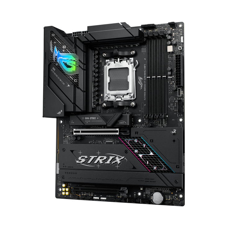 Asus ROG STRIX B850-F GAMING WIFI | Procesora saime AMD | Procesora ligzda AM5 | DDR5 DIMM | SATA savienotāju skaits 2