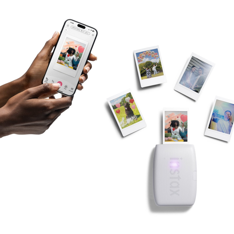 Fujifilm | instax mini Link 3 | Krāsu | ZINK Zero-Ink | Fotoprinteris | Clay White