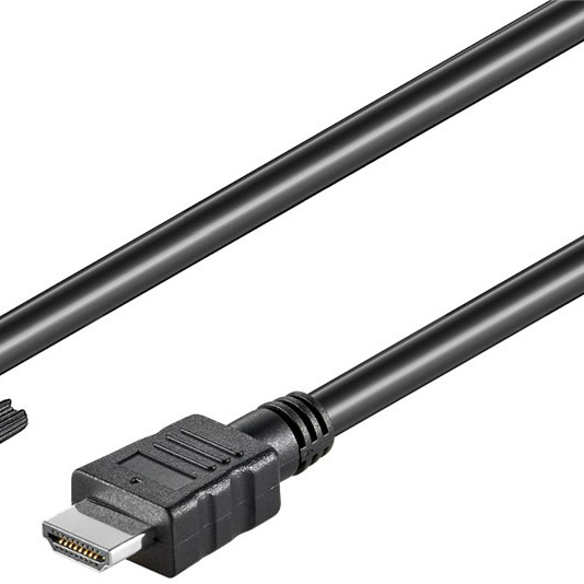 Goobay | DVI-D/HDMI kabelis, niķelēts | 50580 | DVI-D spraudnis Single-Link (18+1 pin) | HDMI spraudnis (A tips) | 2 m