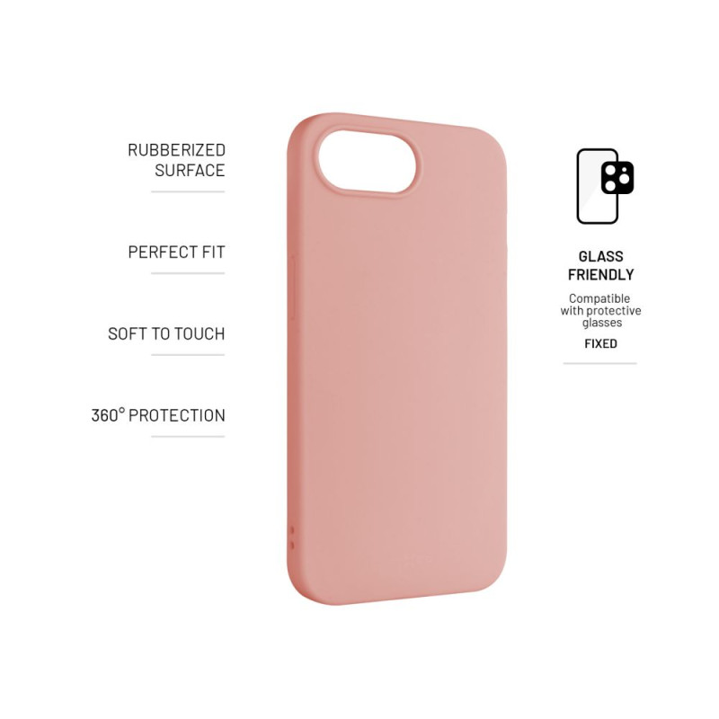 Fixed Story | Aizmugures vāciņš | Apple | iPhone 16e | Gumija | Rozā