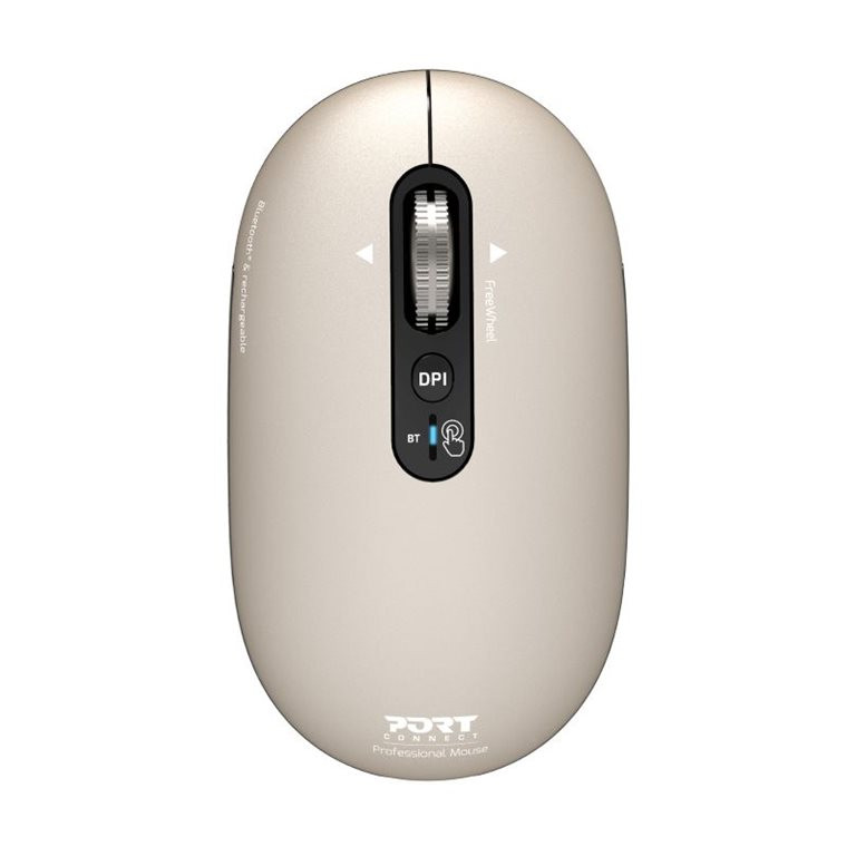 PORT CONNECT Mouse | PURE MAC | Wireless | Bluetooth | Beige Perle