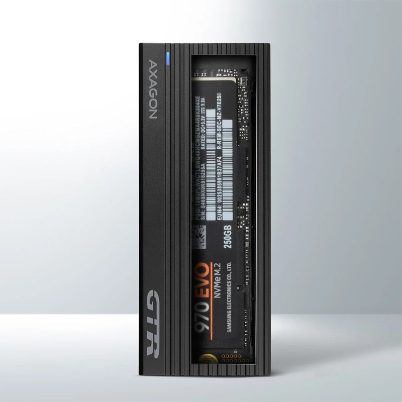 AXAGON External USB-C 3.2 Gen 2 metal box for M.2 NVMe SSDs | EEM2-GTR