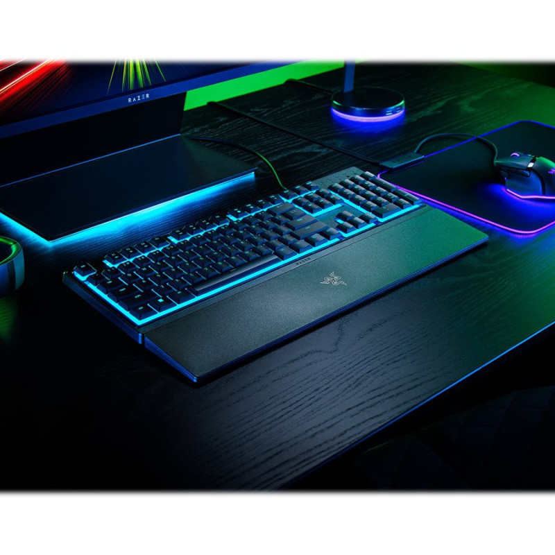Razer | Spēļu klaviatūra | Ornata V3 X | Spēļu klaviatūra | Vadu | RGB LED apgaismojums | NORD | Silent Membrane | Melna