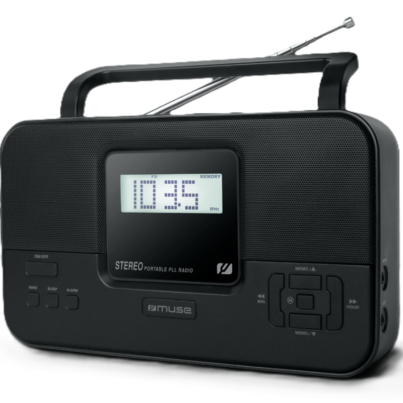Muse Stereo Portatīvā radio | M-087 MB PLL | AUX in | FM radio | Headphone out