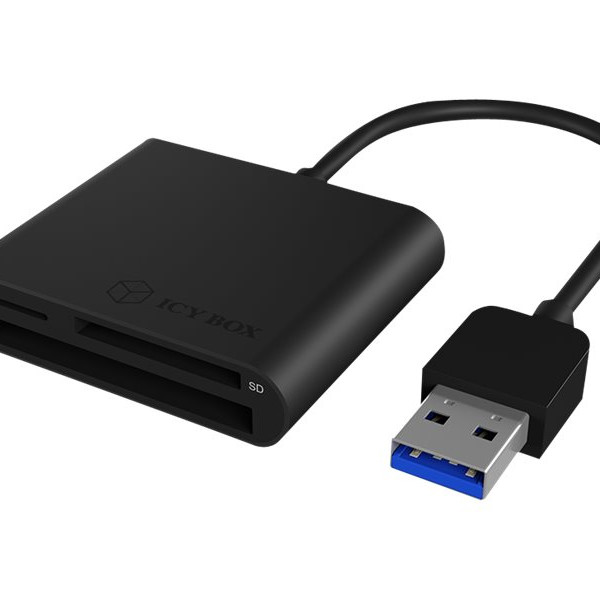 Raidsonic | ICY BOX | IB-CR301-U3 USB 3.0 External card reader | USB 3.0 Type-A | 3 x card reader slot: CF, SD, microSD