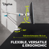 Digitus Desk Mount | Leņķa regulēšana, rotācija, pagriešana | Viena ekrāna statīvs | 35" | Maksimālais svars (kapacitāte) 10 kg | Balts