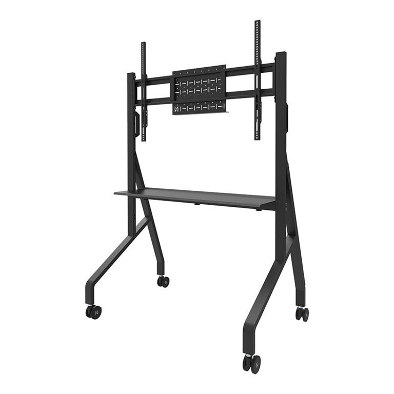 Neomounts Floor stand | FL50-525BL1 TV trolley | Adjustable Height | 55-86 " | Maximum weight (capacity) 76 kg | Black