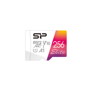 Silicon Power | microSDHC UHS-I atmiņas karte | Elite | 256 GB | microSDHC/SDXC | Flash atmiņas klase 10