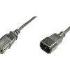 Digitus | Power Cord extension cable  C13 - C14, | AK-440201-018-S | Black