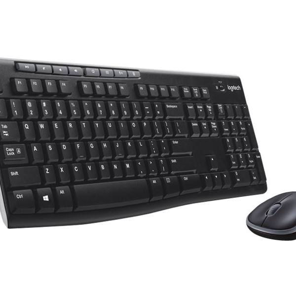 Logitech MK270 | Keyboard and Mouse Set | Wireless | US | Black