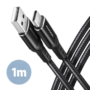 AXAGON | Datu un uzlādes USB 2.0 kabelis, 1 m | BUCM-AM10AB | USB-C uz USB-A
