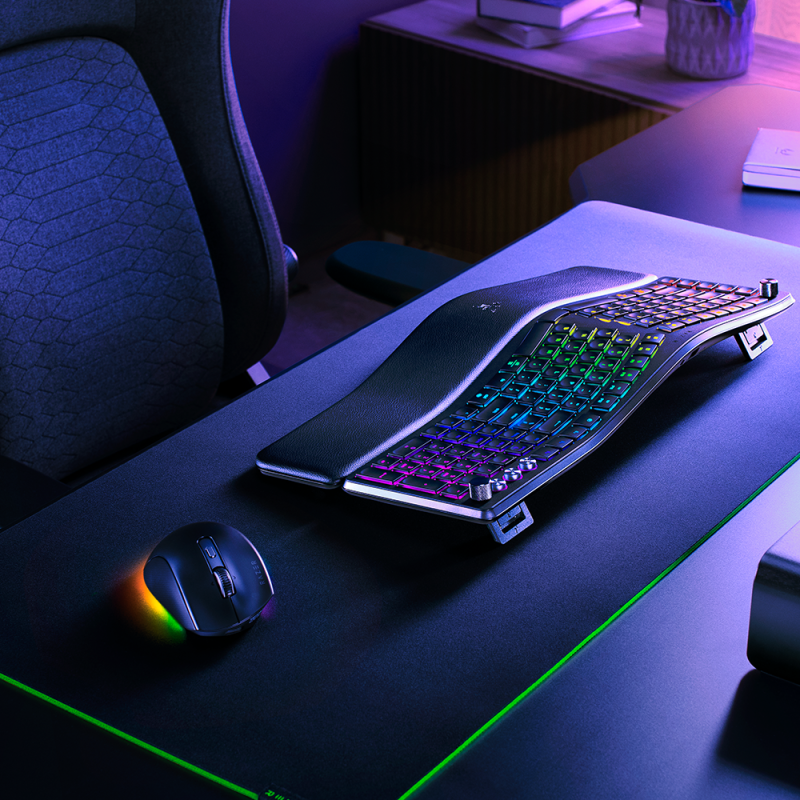Razer Pro Type Ergo | Tastatūra | Bezvadu | ASV | Bluetooth | Šķērslēžu membrāna