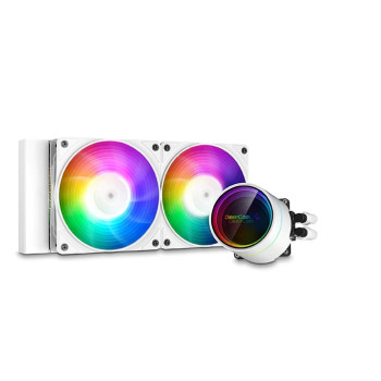 Deepcool | CASTLE 240EX A-RGB | Balts | Intel, AMD | CPU šķidruma dzesētājs