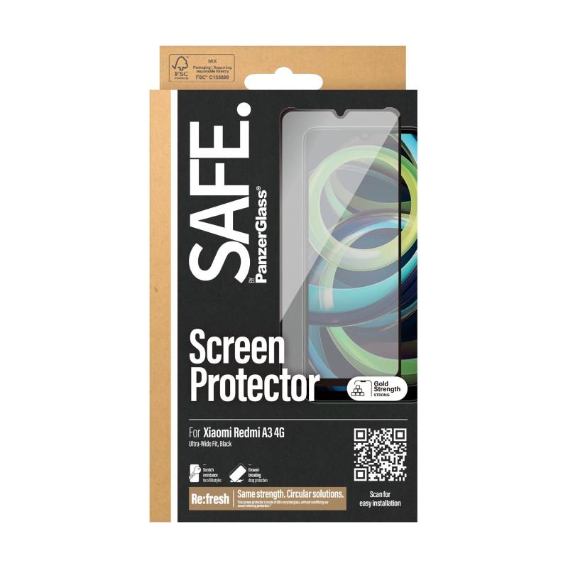 SAFE by PanzerGlass ekrāna aizsargplēve Xiaomi A3 4G | Ultra-Wide Fit | PanzerGlass
