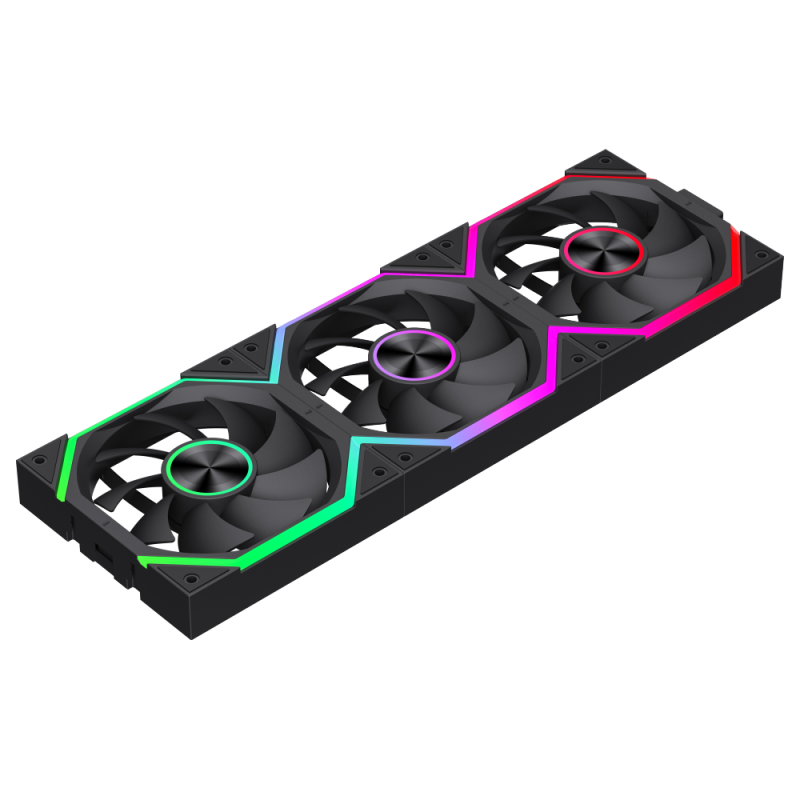Gamemax FN12A-N2 WL | Korpusa ventilators | Melns