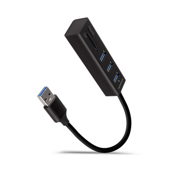 AXAGON SuperSpeed USB-A ports un atmiņas karšu lasītājs | HMA-CR3A