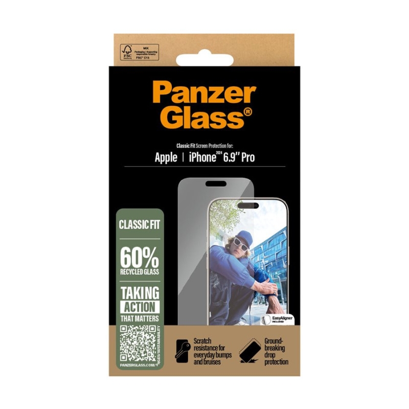 PanzerGlass Screen protector | Apple | iPhone 16 Pro Max | Tempered glass | Transparent