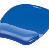 Fellowes | Mouse pad with wrist support CRYSTAL | Mouse pad with wrist pillow | 230 x 202 x 32 mm | Blue