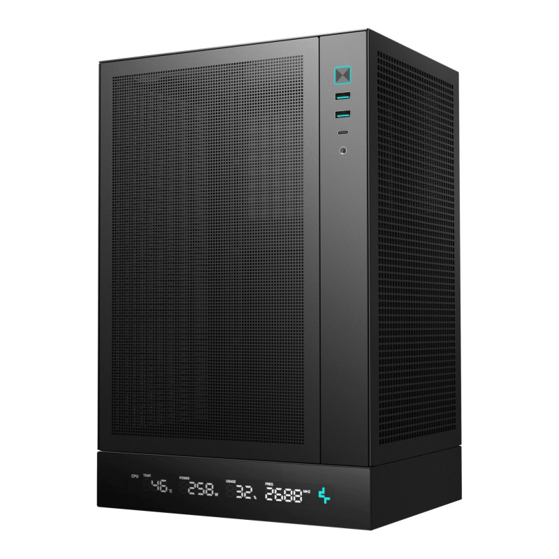 Deepcool PC spēļu korpuss | CH170 DIGITAL | Melns | Mini ITX | ATX PS2